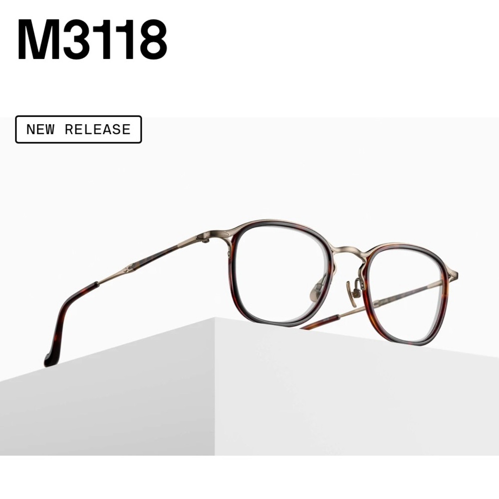 Matsuda Frame in Dark Tortoise - Antique Gold, size 48-21-145.
